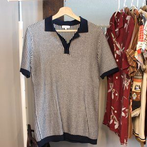 Reiss SS Knit button up